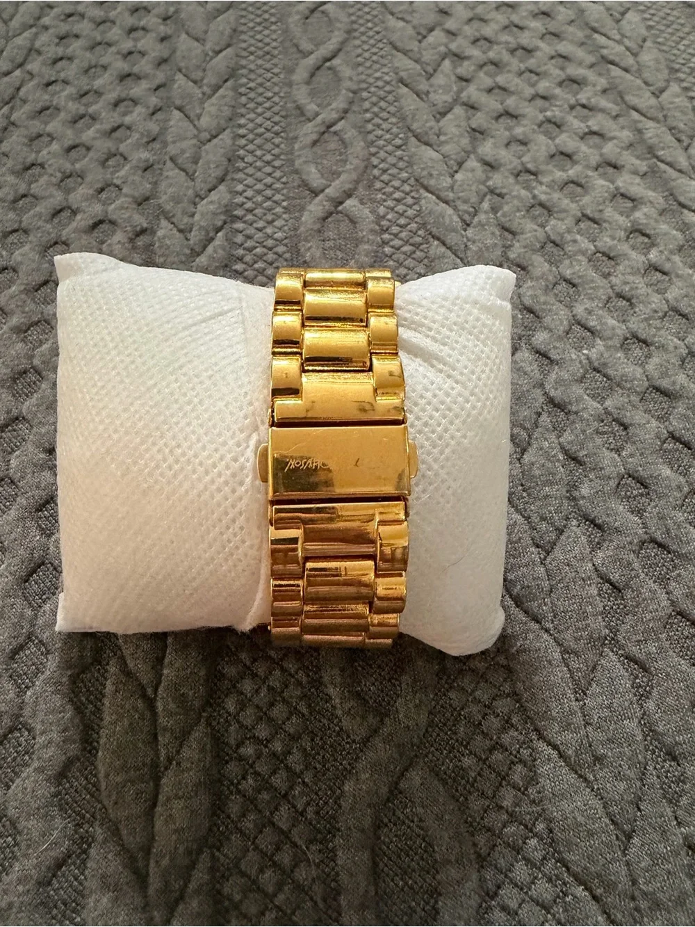 Betsey Johnson Gold-tone Watch with Blue Dial and Crystal Accents